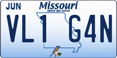 MO license plate VL1G4N