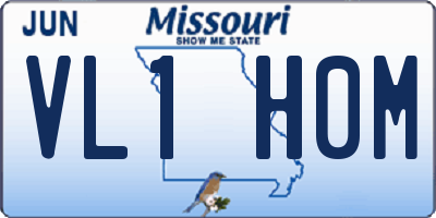 MO license plate VL1H0M