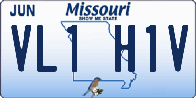MO license plate VL1H1V