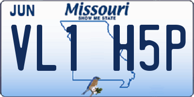 MO license plate VL1H5P