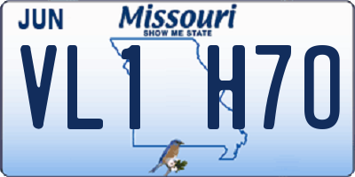 MO license plate VL1H7O