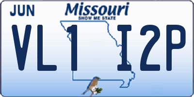 MO license plate VL1I2P