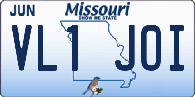 MO license plate VL1J0I