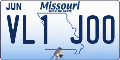 MO license plate VL1J0O