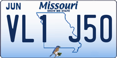 MO license plate VL1J5O