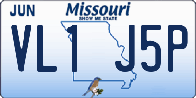 MO license plate VL1J5P