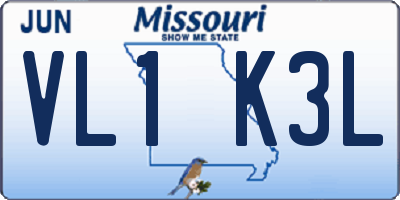 MO license plate VL1K3L