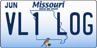 MO license plate VL1L0G