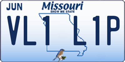 MO license plate VL1L1P
