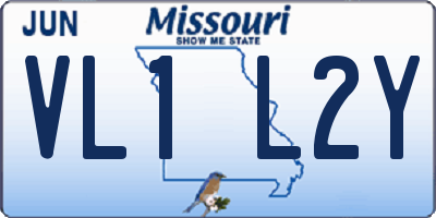 MO license plate VL1L2Y