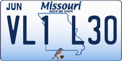 MO license plate VL1L3O