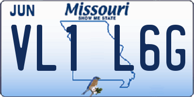 MO license plate VL1L6G