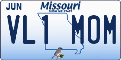 MO license plate VL1M0M