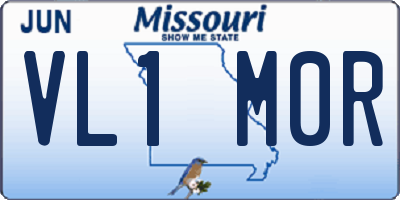MO license plate VL1M0R
