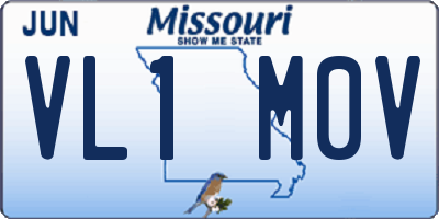 MO license plate VL1M0V