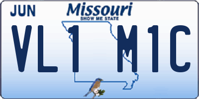 MO license plate VL1M1C