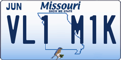 MO license plate VL1M1K
