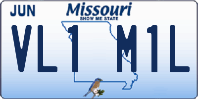 MO license plate VL1M1L