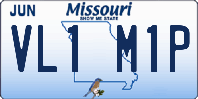 MO license plate VL1M1P