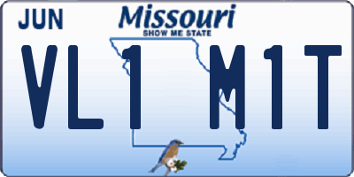 MO license plate VL1M1T