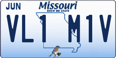 MO license plate VL1M1V