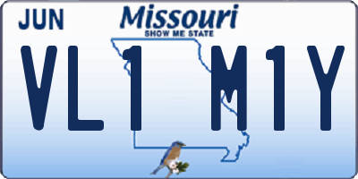 MO license plate VL1M1Y