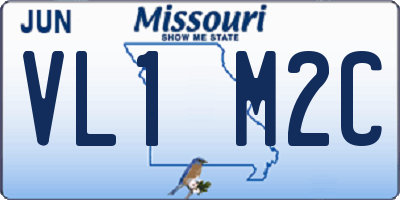 MO license plate VL1M2C