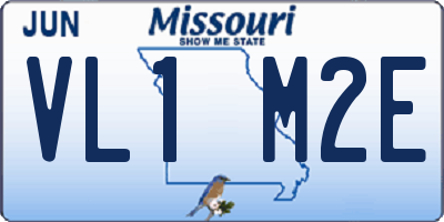 MO license plate VL1M2E