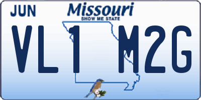 MO license plate VL1M2G