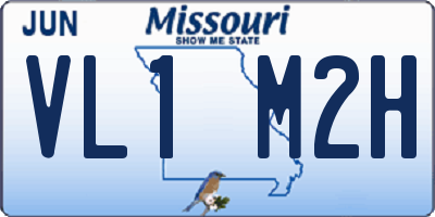 MO license plate VL1M2H