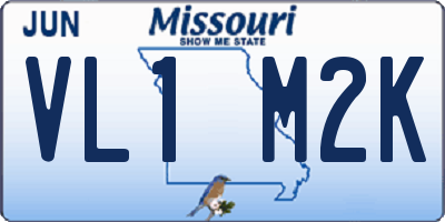 MO license plate VL1M2K