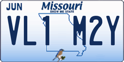 MO license plate VL1M2Y
