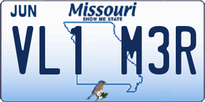 MO license plate VL1M3R