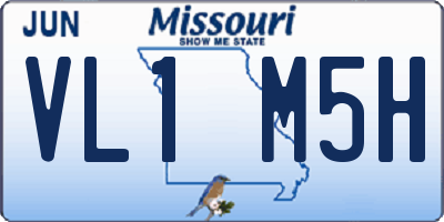 MO license plate VL1M5H
