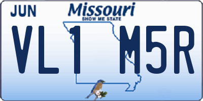 MO license plate VL1M5R
