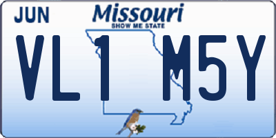 MO license plate VL1M5Y
