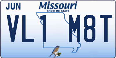 MO license plate VL1M8T