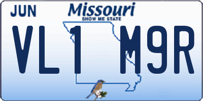 MO license plate VL1M9R