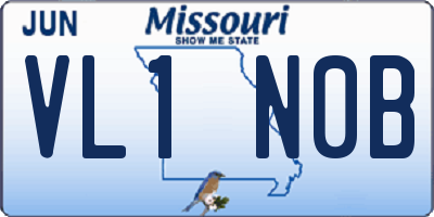 MO license plate VL1N0B
