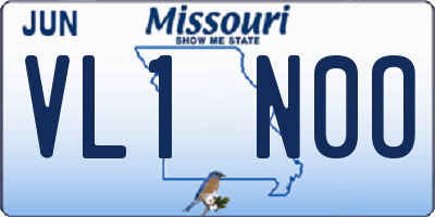 MO license plate VL1N0O