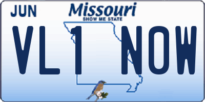 MO license plate VL1N0W