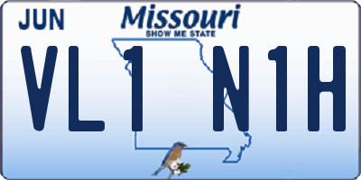 MO license plate VL1N1H