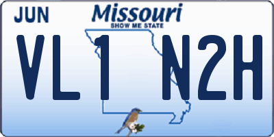 MO license plate VL1N2H