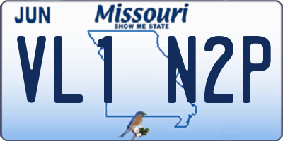 MO license plate VL1N2P