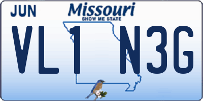 MO license plate VL1N3G