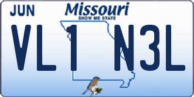 MO license plate VL1N3L