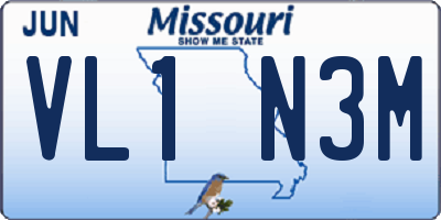 MO license plate VL1N3M
