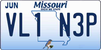 MO license plate VL1N3P