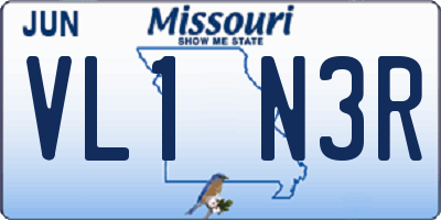 MO license plate VL1N3R