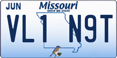 MO license plate VL1N9T